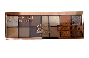 Paleta de Sombras Just Perfect 13 Cores - Cor 01 - Miss France