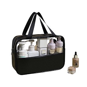 Bolsa Multifuncional Com transparência M - Preta