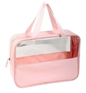 Bolsa Multifuncional Com transparência Média - Rosa