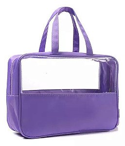 Bolsa Multifuncional Com transparência Média - Lilás