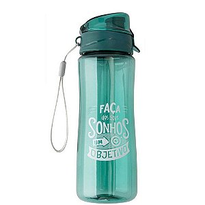 Garrafa De Plástico Sonhos 350ml - Verde