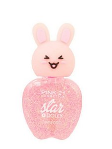 Lipgloss Mágico com glitter Bunny Glitter - Cor 01 - Pink 21