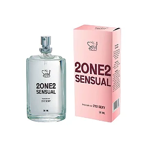 Colônia Feminina 2one2 Sensual Inspirado em 212 Sexy Soul Cosméticos