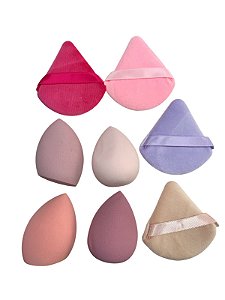 Kit de Esponjas com 8 unidades (Cores enviadas aleatoriamente)