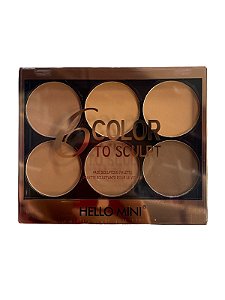 PALETA DE CONTORNO 6 CORES COLOR