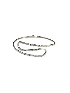 Bracelete Prata com textura