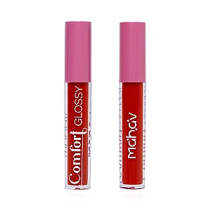 Gloss Labial Comfot Mahav - Vermelho Arrasany