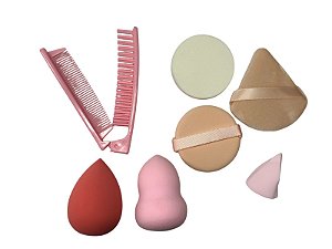 Kit de Esponjas com 6 unidades + Pente -Dafu