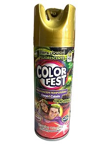 Tinta Spray Corpo e Cabelo - Ouro