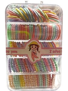 Pom Pom colorido na caixinha