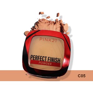Pó Compacto Perfect finish com espelho COR 05  - Pink 21