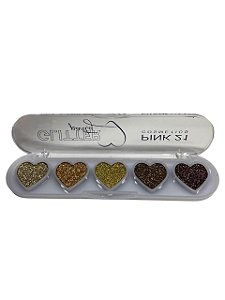 Paleta Glitter Prensado PARTY Cor 03 - Pink 21