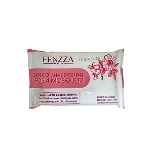 LENÇO DEMAQUILANTE ROSA MOSQUETA - FENZZA