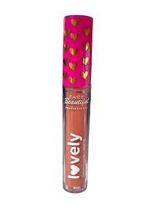 Batom Líquido Matte Vegano Lovely COR20- Face Beautiful