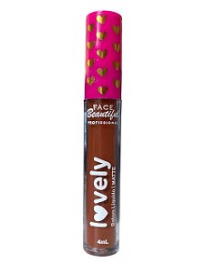 Batom Líquido Matte Vegano Lovely COR 22- Face Beautiful