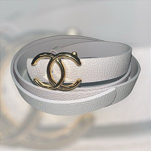 Cinto de grife -Chanel(Branco)