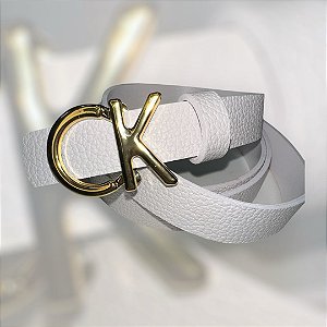 Cinto de grife -Calvin Klein(Branco)
