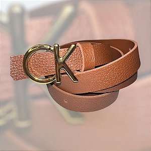 Cinto de grife -Calvin Klein(Marrom escuro)
