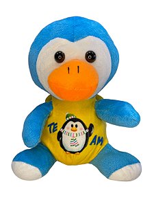 Pelúcia - Pinguim te amo com pinguim na barriga