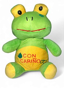 Pelúcia - sapo carinho na barriga