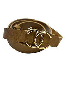 Cinto de grife -Chanel (Marrom Claro)