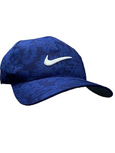 Boné inspirado na Nike(Folhas)- Azul