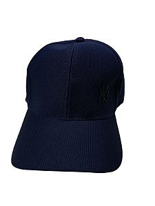 Boné inspirado NY(canelado com símbolo de lado) - Azul Marinho
