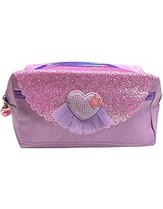 Necessaire Estojo- Lilás Coração