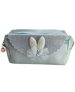 Necessaire Estojo- Azul orelha e laço