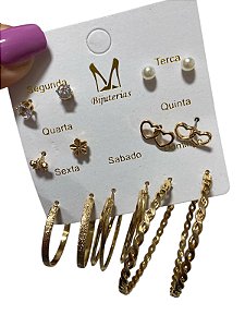KIT DE BRINCO SEMANINHA D2 - DOURADO