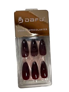 UNHA POSTIÇA VINHO- PT24 - DAFU(24 UNIDADES)
