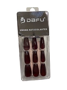 UNHA POSTIÇA VINHO- PT05 - DAFU(24 UNIDADES)