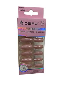 UNHA POSTIÇA - NUDE- UV24-1 - DAFU(CAIXA ROSA)