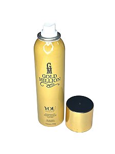 DESODORANTE PERFUMADO GOLD MILLION - YOU COSMETIC 150ML