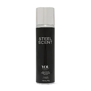 DESODORANTE PERFUMADO STEEL SCENT FOR MEN   - YOU COSMETIC 150ML