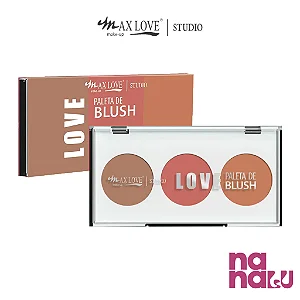 Paleta de Blush Max Love Cor 03 – Alta Pigmentação e Longa Duração