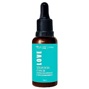 Sérum Facial Max Love 8 Tipos de Ácidos Hialurônicos 30ml