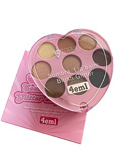 Paleta 4 em 1 - Sombra, Blush, Glitter e Lip balm | Toque Special
