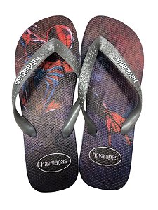 SANDÁLIA MASCULINA INSPIRAÇÃO HAVAIANAS - HOMEM-ARANHA