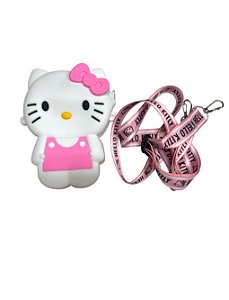 BOLSINHA HELLO KITTY - ROSA COM BRANCO