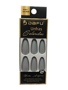Unha Amendoada CINZA CLARO (Caixa preta) - DAFU