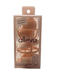 Trio de Esponjas Com Suporte Alleva - Gota com Cintura