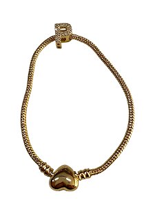 Pulseira Inspiração Pandora - Dourado | P