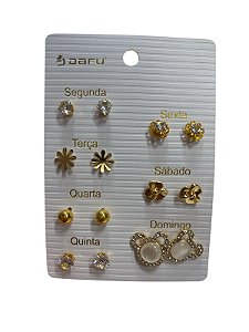 KIT DE BRINCO SEMANINHA PF 4 - DOURADO