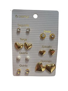 KIT DE BRINCO SEMANINHA PF 6 - DOURADO