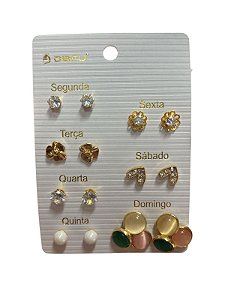 KIT DE BRINCO SEMANINHA PF 8 - DOURADO