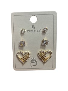 TRIO DE BRINCO JN 3 - DOURADO