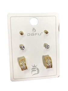 TRIO DE BRINCO JN 5 - DOURADO