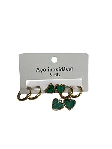 KIT DE BRINCO AB 5 - DOURADO(VERDE)