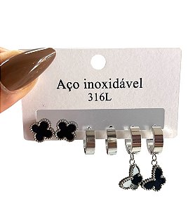 KIT DE BRINCO AB 6 - PRATA(PRETO)